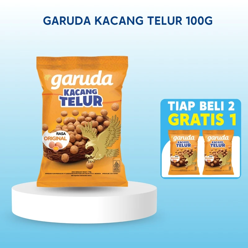 Garuda Kacang Telur 100g (Beli 2 Gratis 1)