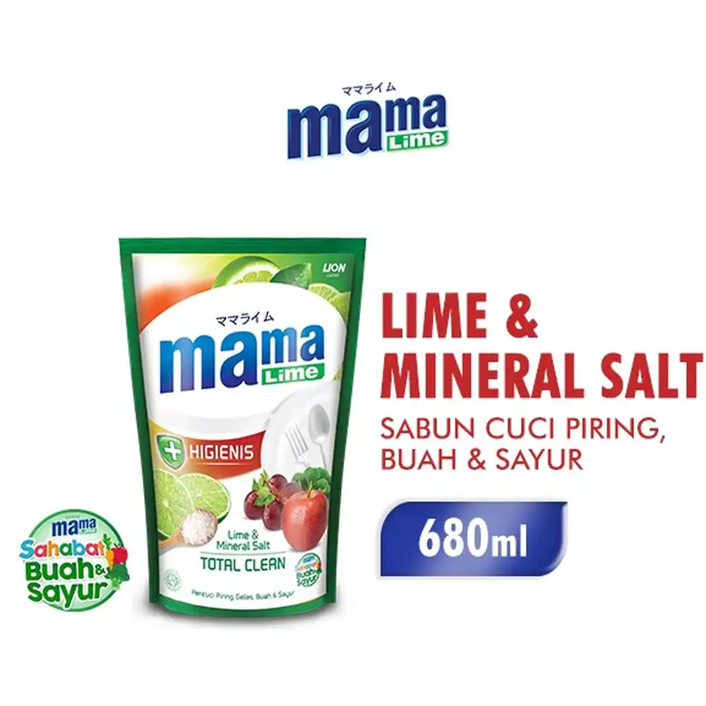 Mama Lime Pencuci Piring Lime & Mineral Salt 680mL