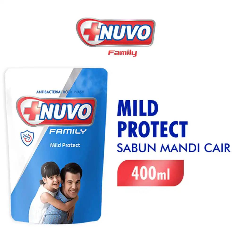 Nuvo Sabun Kesehatan Cair (Biru) Caring 400ml