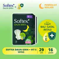 Softex Pembalut Wanita Daun Sirih 16's Slim Wing 29cm
