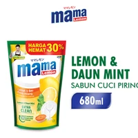 Mama Lemon Cairan Pencuci Piring Refill Ekstrak Lemon 680ml