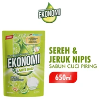 Ekonomi Pencuci Piring Power Liquid Sereh 650ml