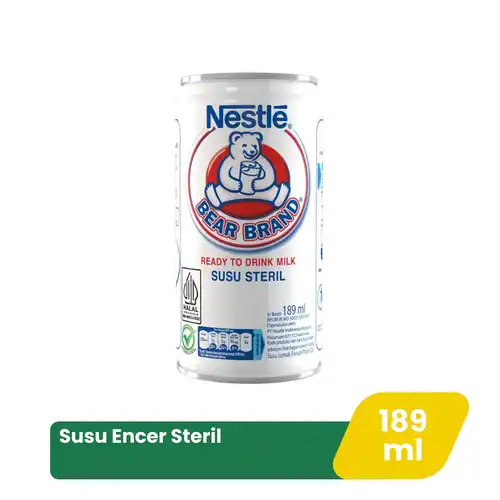 Bear Brand Susu Encer Steril 189Ml